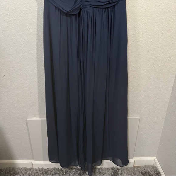 Vivian Diamond Dessy Collection Bridesmaid Dress Style 2908 Midnight E-31 Sz 20 - Picture 7 of 10